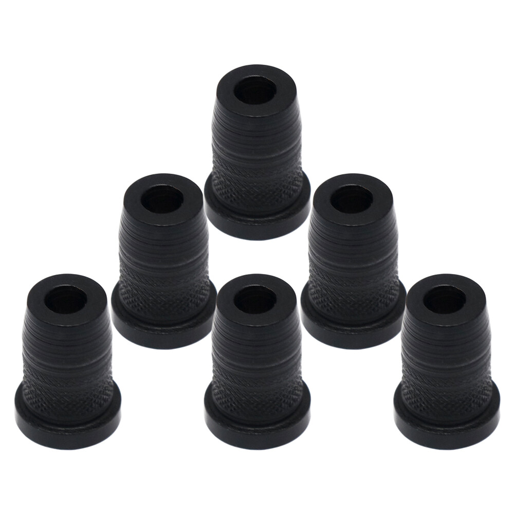 Guitar String Mounting Ferrules Through Body Mounts String Caps for ST TL Black