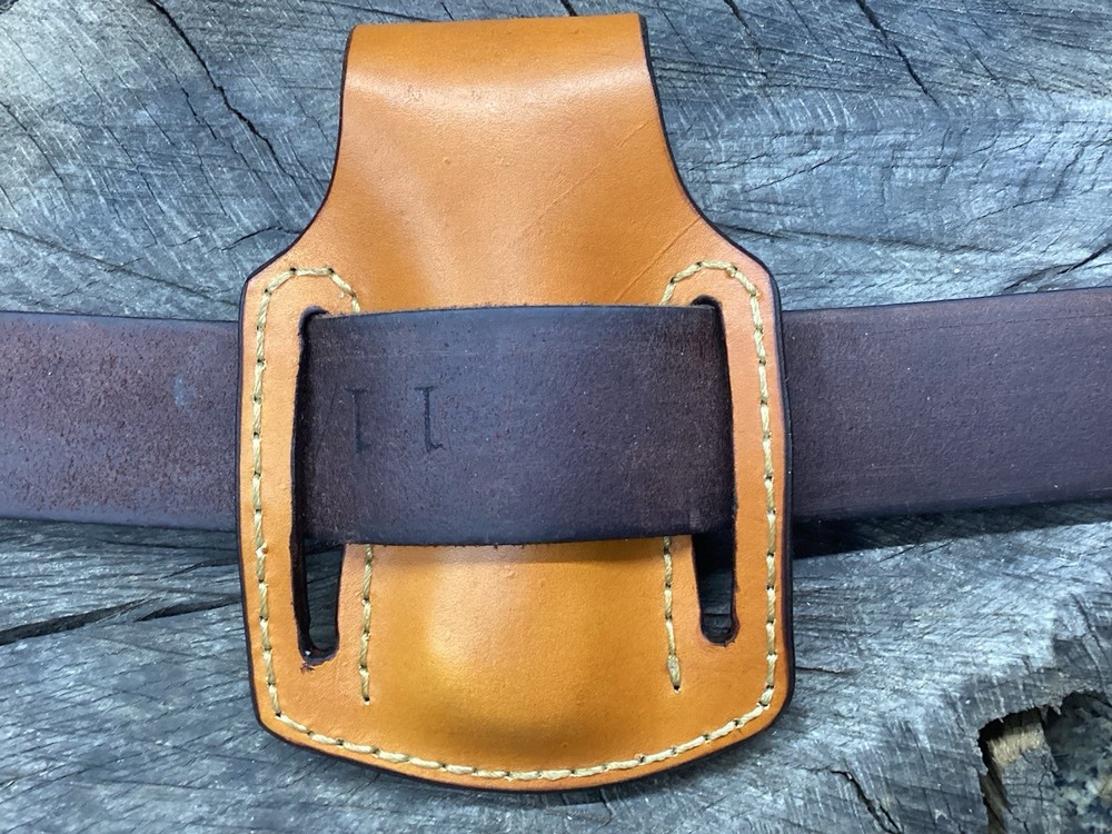 Buck 112 Size Leather Pancake Folding Knife Sheath (Sheath Only)
