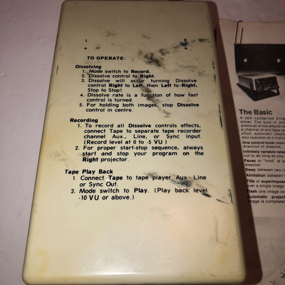 Entre Programmer 7600A Projector Dissolve Control Crossover With Remote