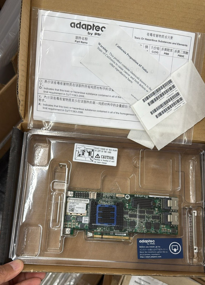 ADAPTEC ASR-6805 PCIe 2.0 X8 512MB Cache SAS RAID Controller Card