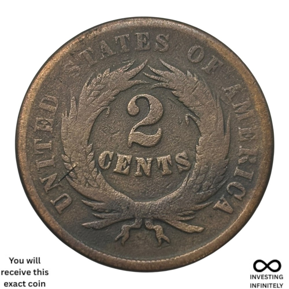 1865 2 Cent Piece X-1104