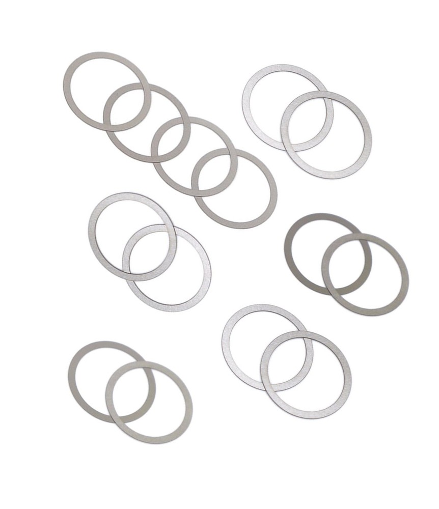 5/8x24 Barrel Shim Kit .308 7.62 Muzzle Brake Alignment Set Silver