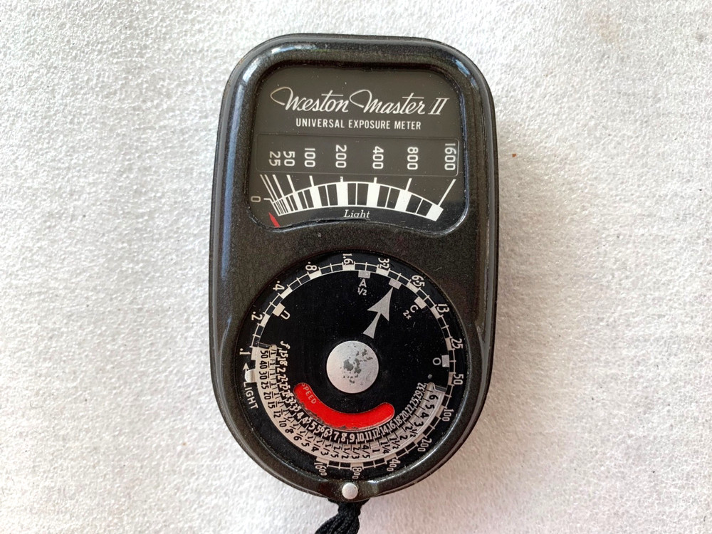 Vintage Weston Master II Camera Flash Light Universal Exposure Meter -Tested