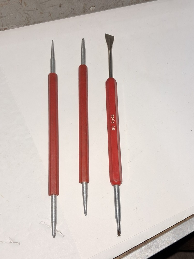 Small Metal Tool Box With Misc. Tools & Parts (s)