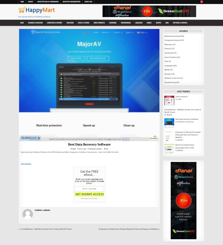 ClickBank Affiliate Store Website - AutoPilot