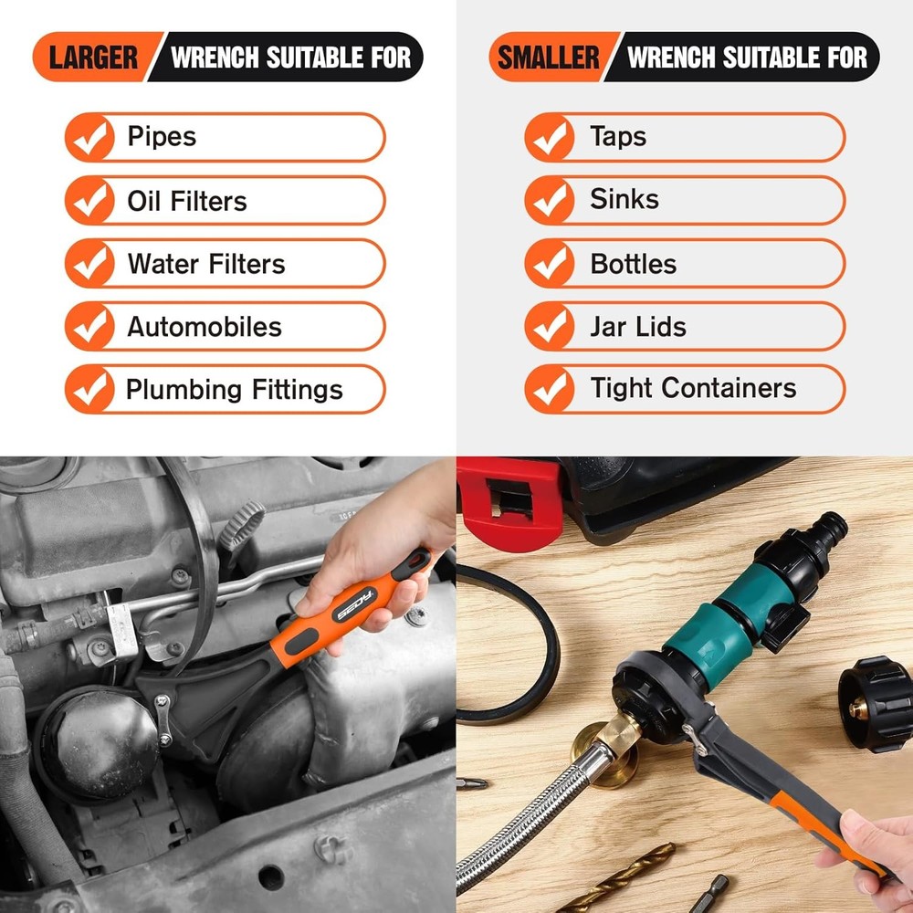 Adjustable Strap Wrench Set