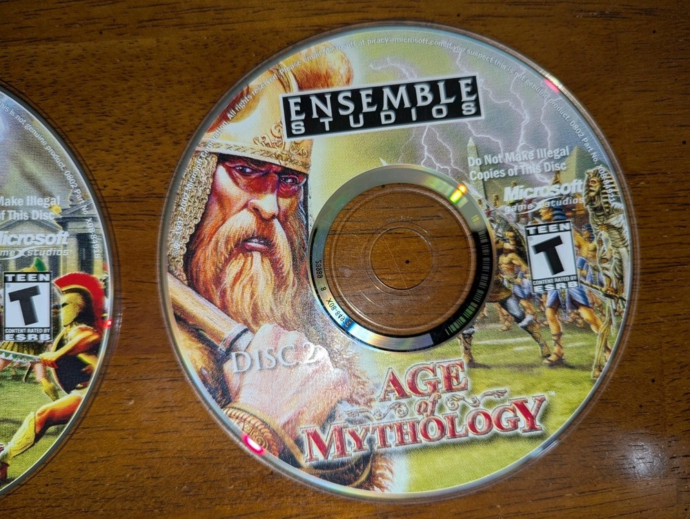 Age of Mythology Microsoft Ensemble Studios PC 2002. 2-disc
