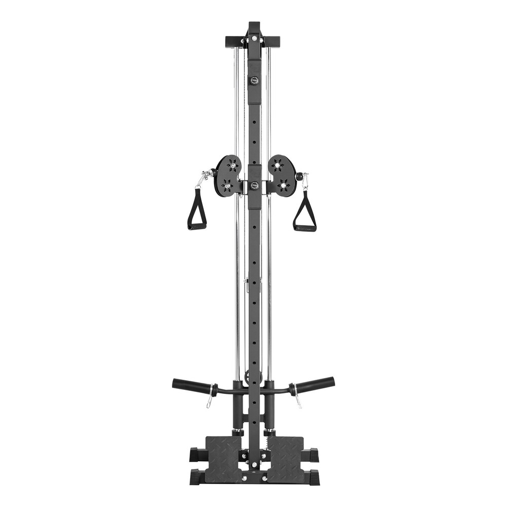VEVOR LAT Pull Down Machine 3-in-1 Row Cable Machine with Wall-Mount Design