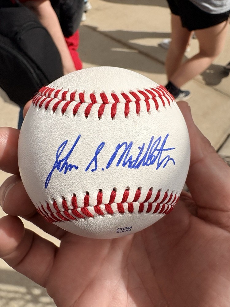 John S Middleton Signed Rawlings Baseball JSA Phillies Owner
