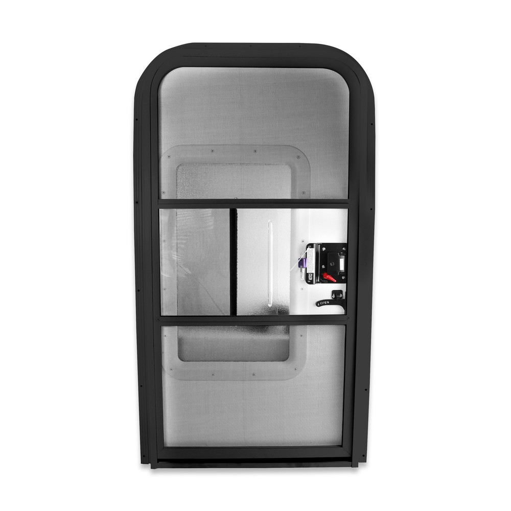 Brand New RV Camper Passenger 23" x 44" Tear Drop Trailer Door Black