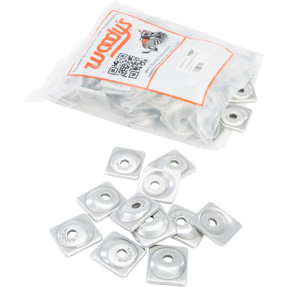 Woodys Angled Double Digger Support Plate Single Stud 5/16" - 96/Pack ANG-3775-B