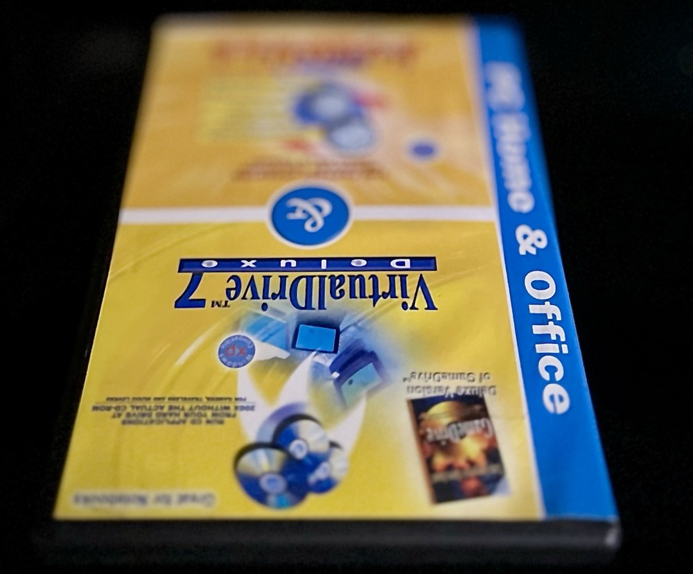 Virtual Drive 7 Deluxe + RestoreIT! 2 DISK CD-ROM Drive Emulator Software Sealed