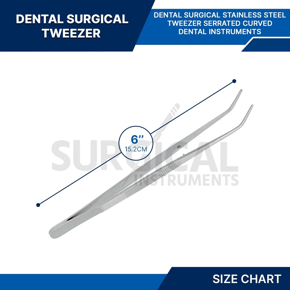 45 Basic Dental Set With Scaler Tray, Mouth Mirror, Explorer #5, Cotton Plier