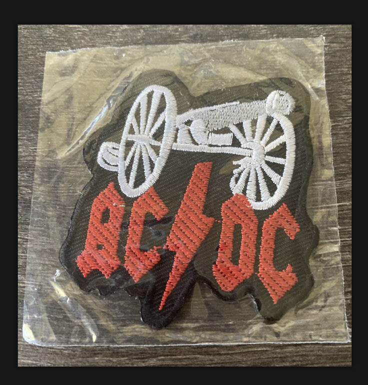 New - AC/DC Embroidered Iron-on Patch