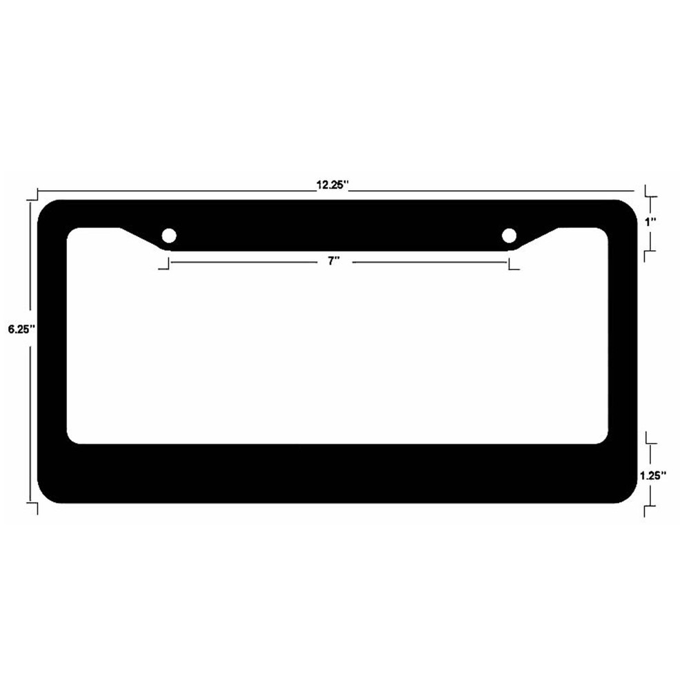 Surfing Barrel Sunset Ocean Palm Trees Waves License Plate Frame