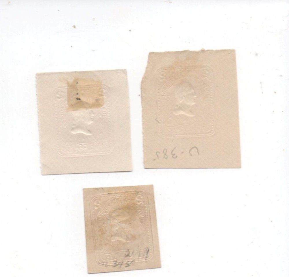 United States mint hinged MH cut square U358 x3