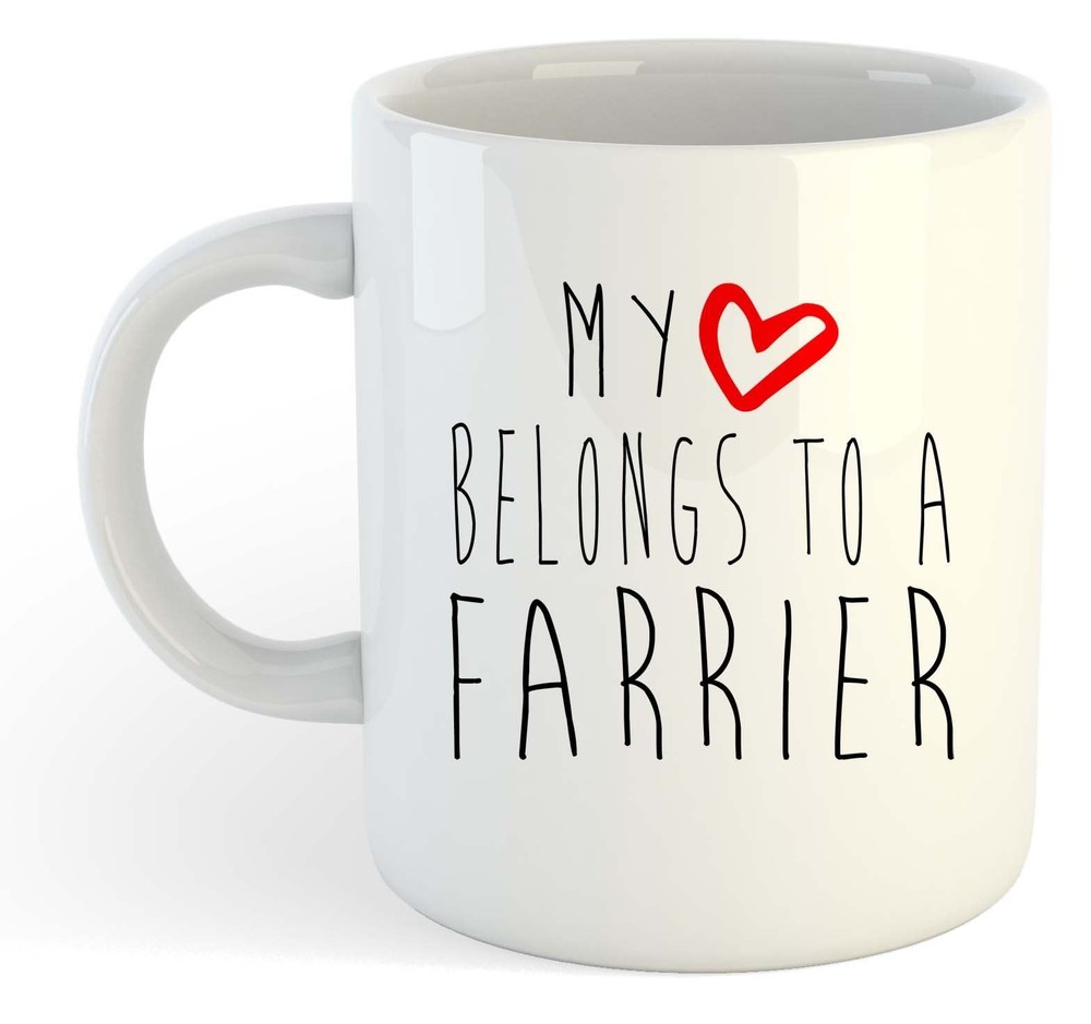 My Heart Belongs To A Farrier Mug