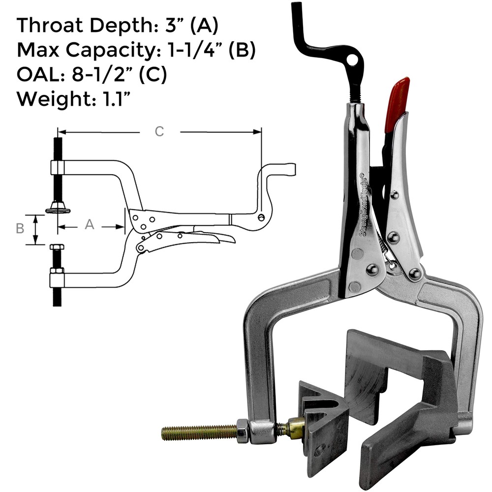 Tools Jointmaster 90 Degree Angle Clamping Tool Throat Depth 3" Max Capacity 1
