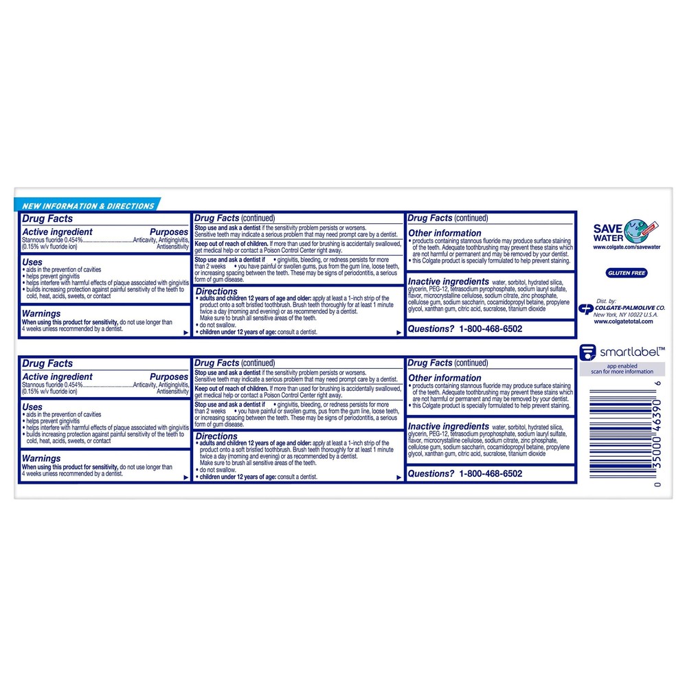 Colgate Total Deep Clean Antibacterial Toothpaste 10.2oz Pack of 2