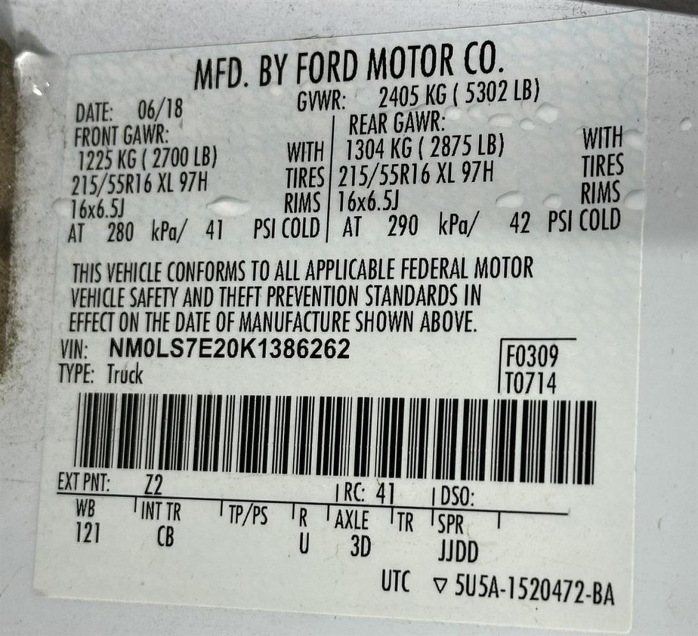 Camera/Projector Camera Front Fits 19-23 TRANSIT CONNECT 2754982