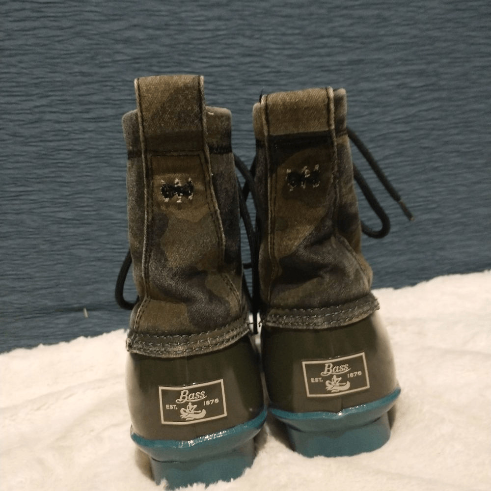 G.H. Bass rubber camouflage boots 6
