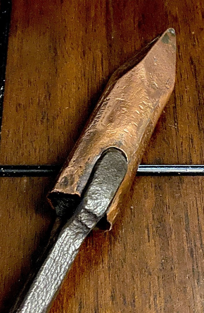 Antique Hand Forged Solid Copper Head 16” Soldering Iron - Wood Handle