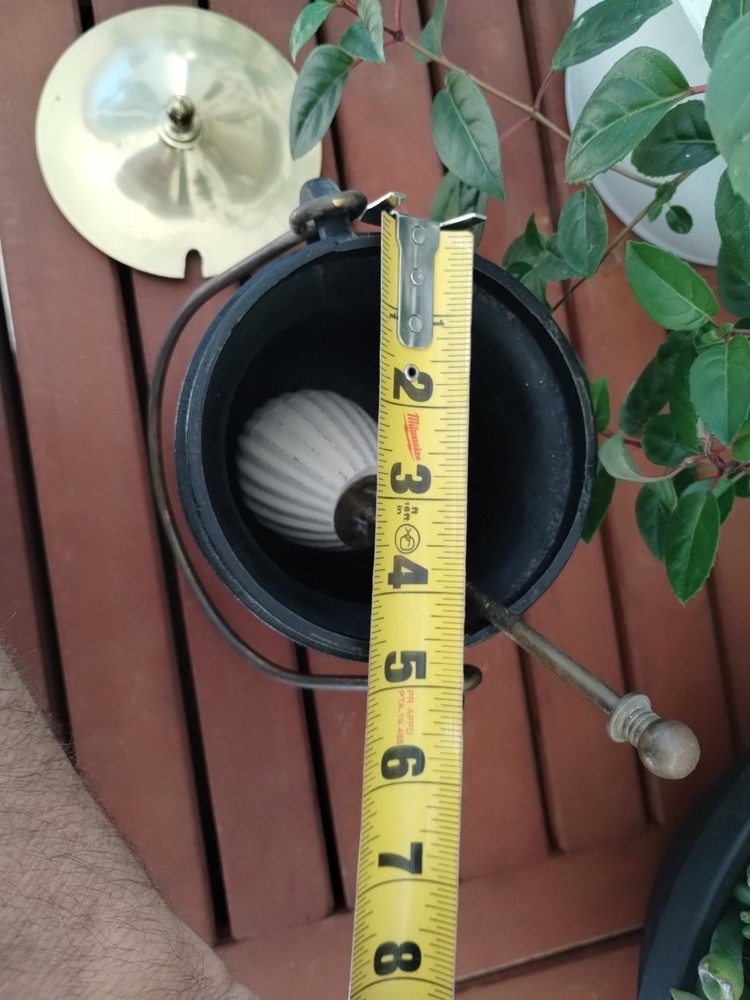 Vintage Cast Iron & Brass Smudge Pot Complete (Fire starter Cauldron)