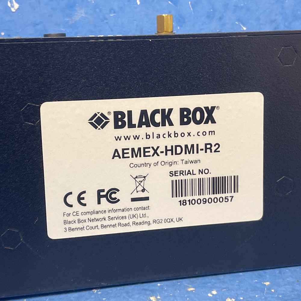 BLACK BOX HDMI AUDIO EMBEDDER/DE-EMBEDDER AEMEX-HDMIR2 PRO AV SOLUTION
