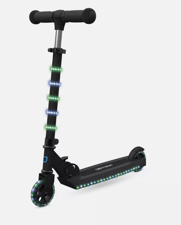 Jetson Orbit Light-up Folding Kids Kick Scooter, Blue