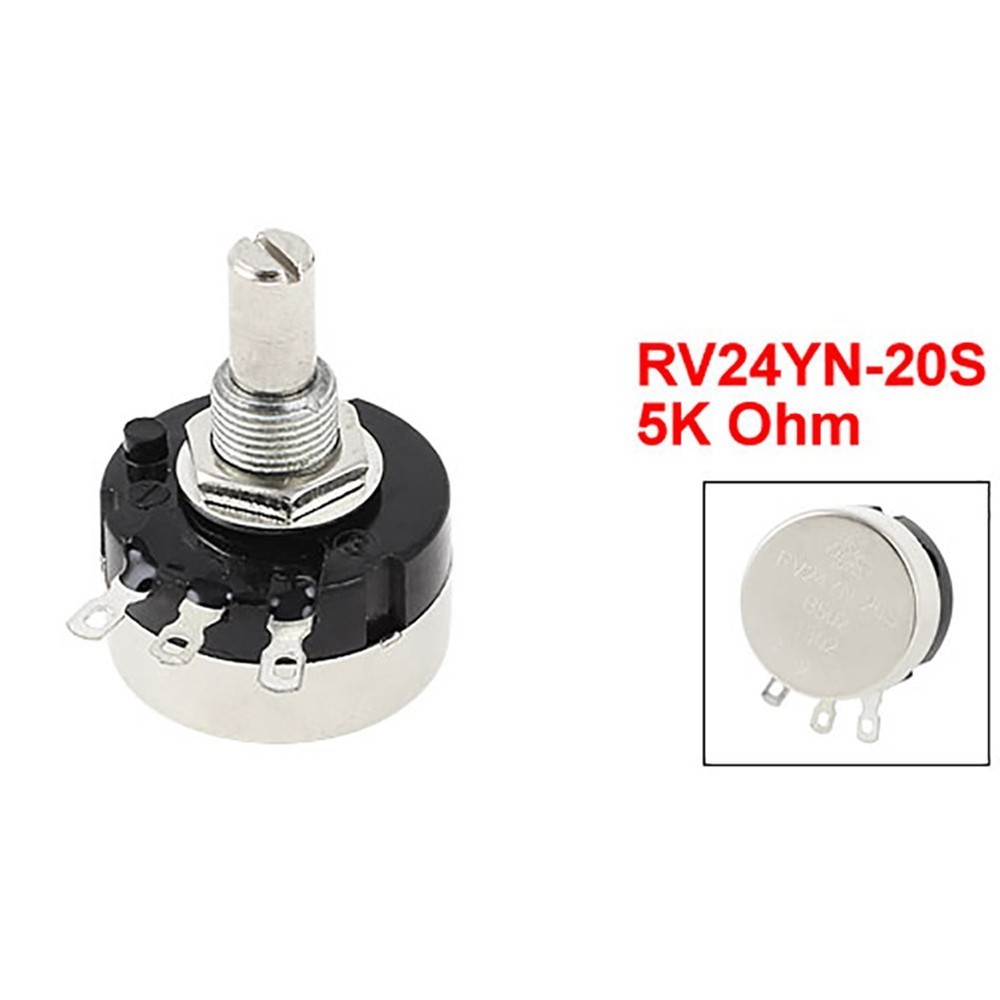 Variable Resistors Passive Components Potentiometer RV24YN 20S 300° 5K