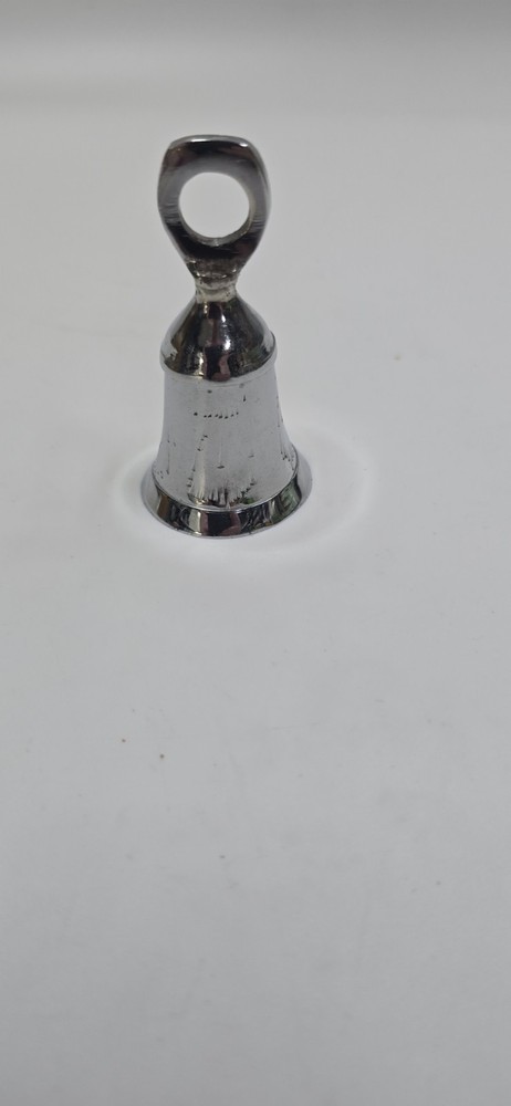 Silver Tone Etched Bell 2.75"