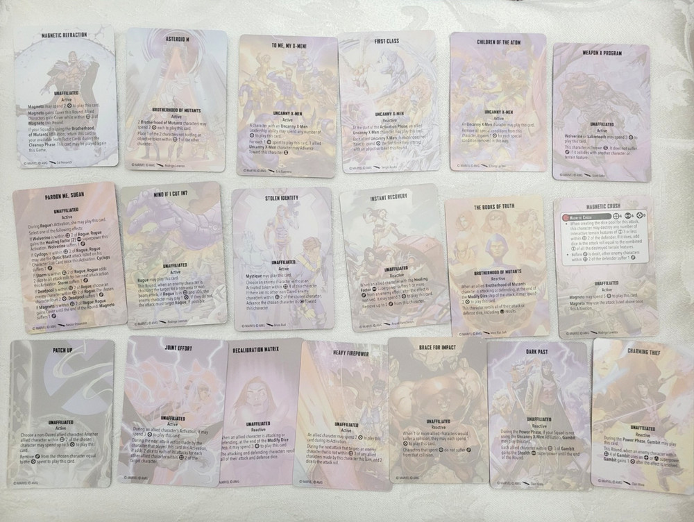 Marvel Crisis Protocol: Missions, Tactics, tokens, dice, more X-Men Starter Set