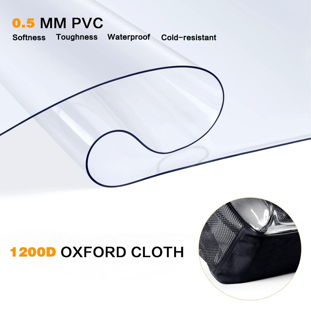 PAMANO Clear Backpack, Heavy Duty Transparent Backpack with Reinforced Bottom...