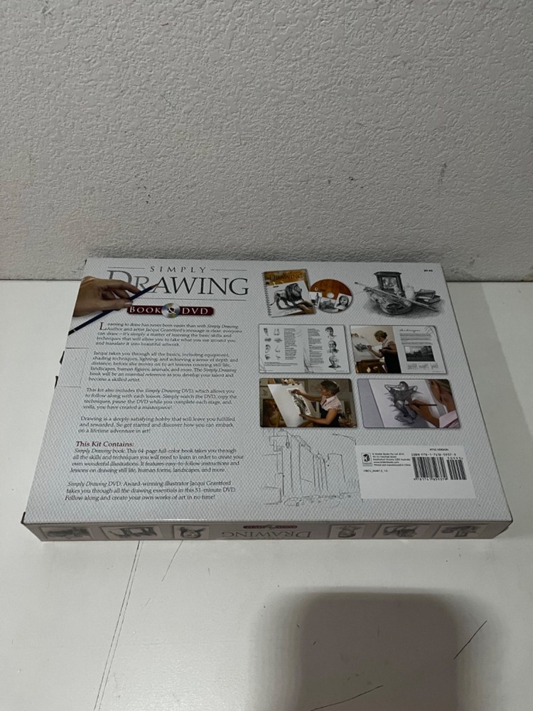Simply Drawing Book & DVD Step by Step Instruction Learn to Draw New Open Box