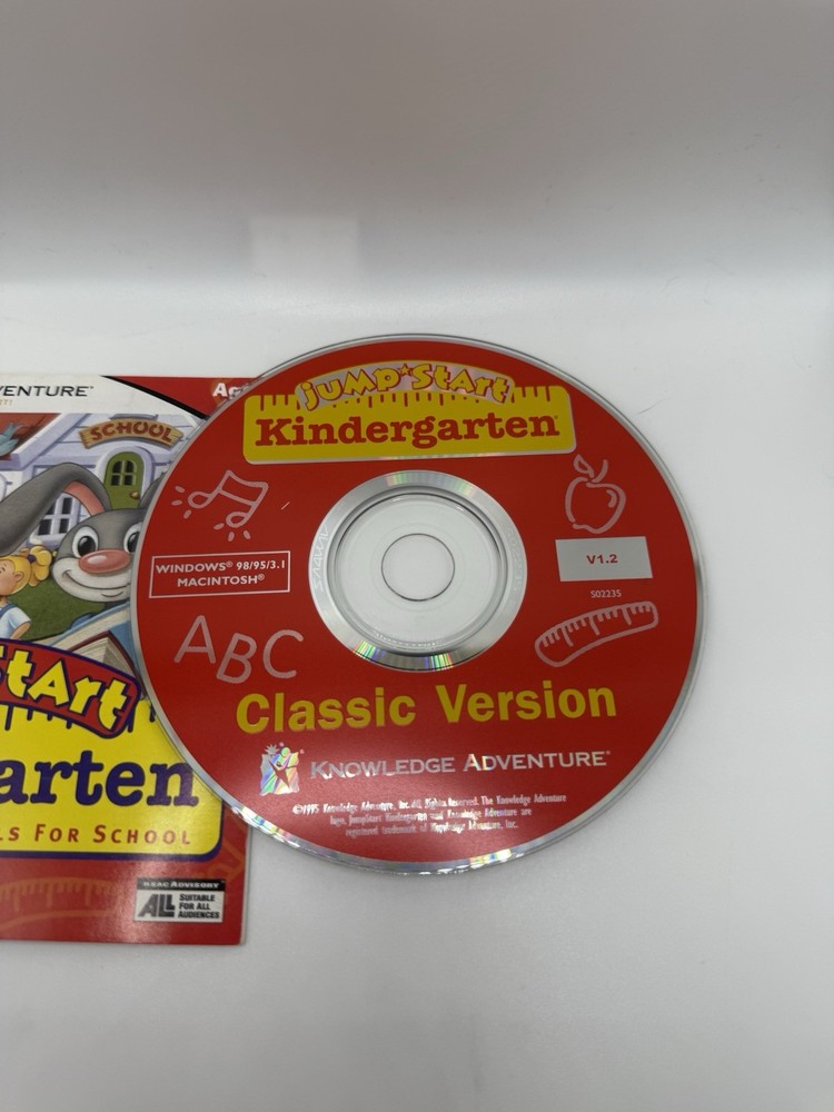 Jump Start Kindergarten CD-ROM Game Learning System (PC/Mac, 1995)