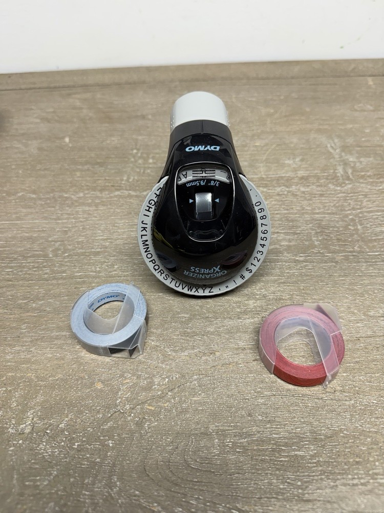 DYMO Omega Embossing Label Maker w/ 2 Tapes Handheld Tool