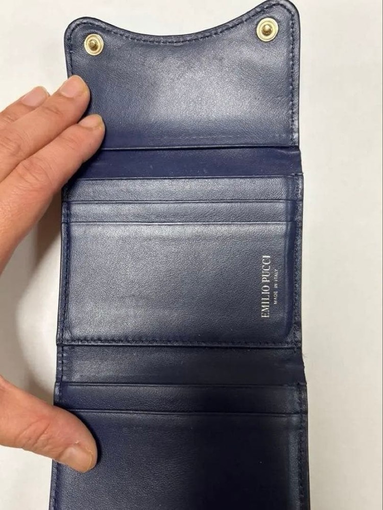 Emilio Pucci Tri-fold Wallet Vivara Pattern