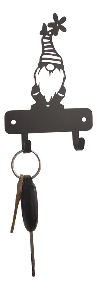 Gnome Mini Key Rack with 2 Hooks 3.5 inch -Made in USA