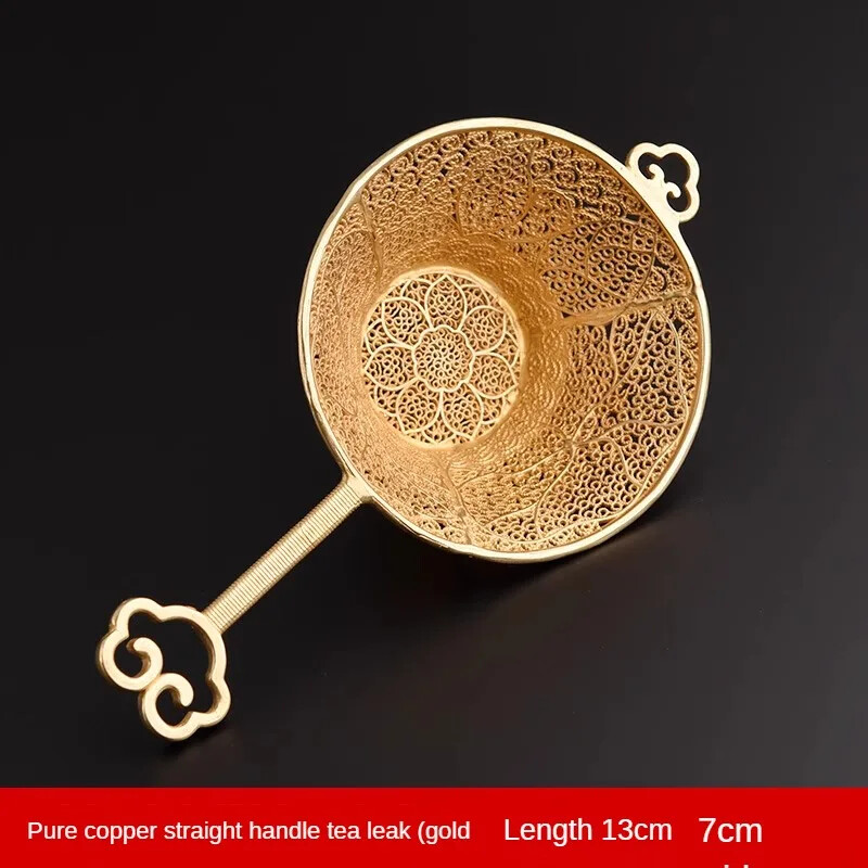 Tea Filter Copper Leaks Through The Net Handmade Ceremony Spare Infuser Maker