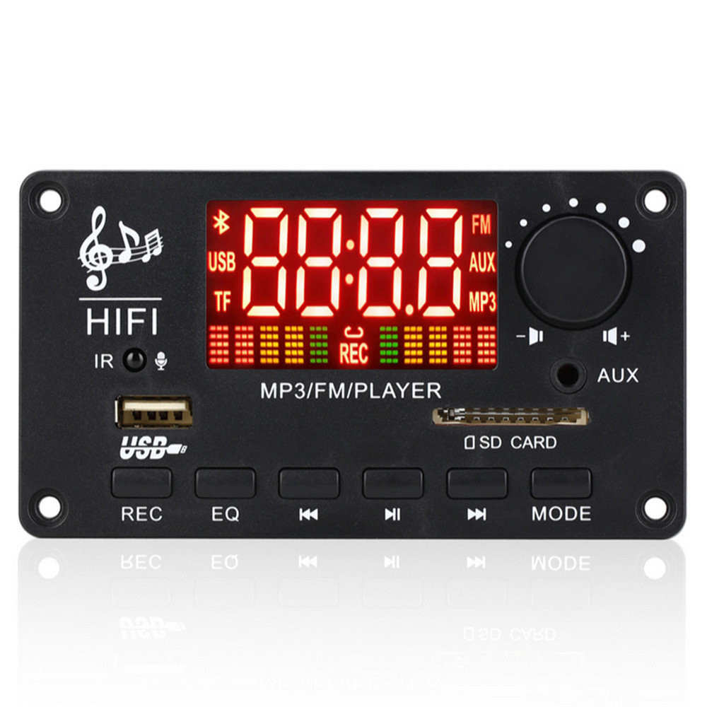 Bluetooth 5.0 Power Amplifier W/Call Recording Lossless Car MP3 Decoding Board