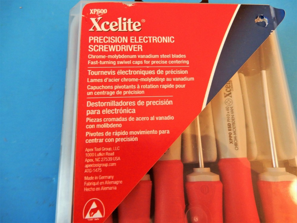 XCELITE Precision Electronic Screwdriver Set XP600 Made in Germany NEW !!