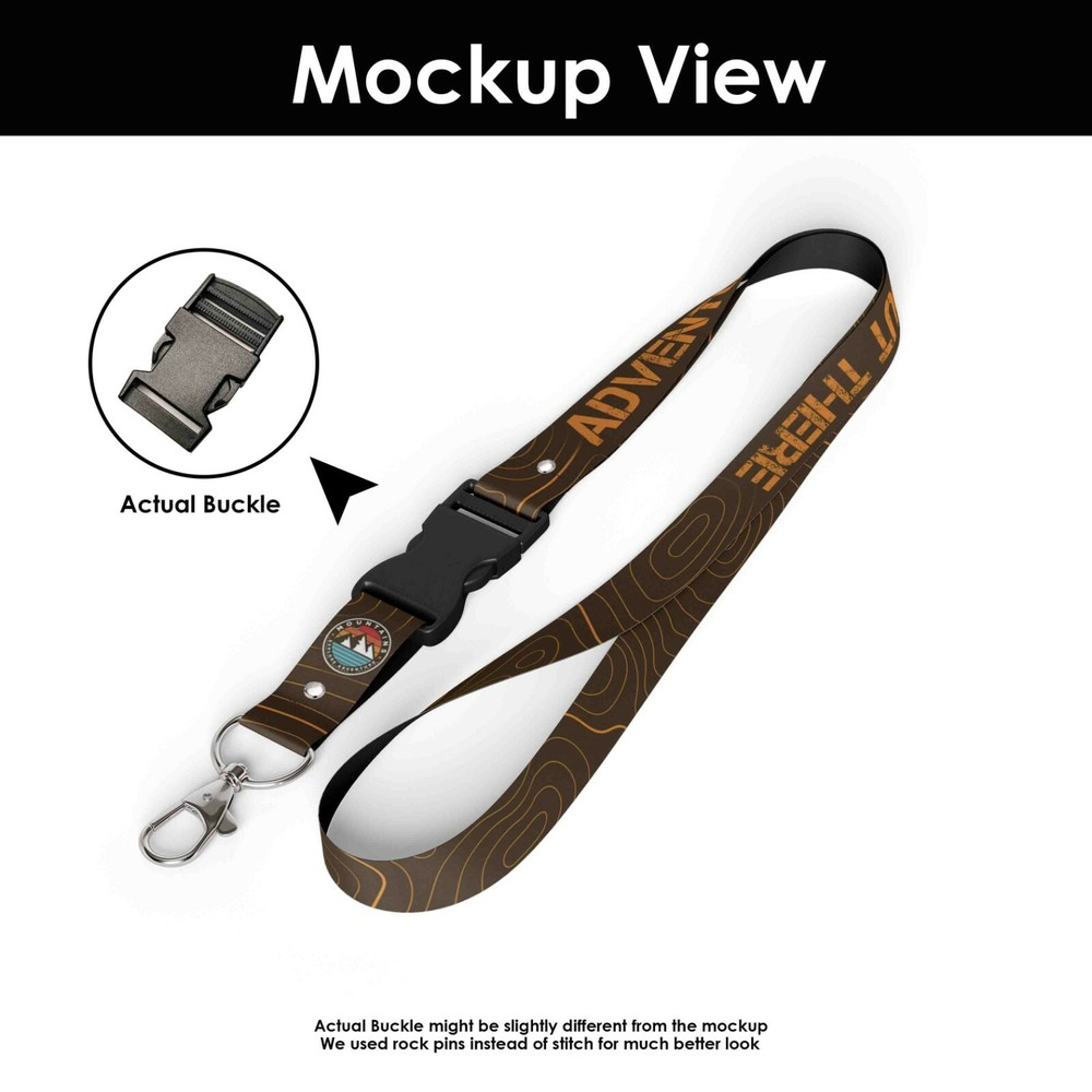 Adventure Topography Lanyard