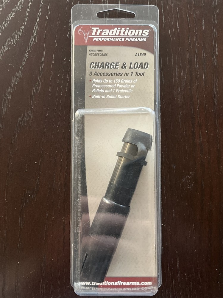 Traditions Charge & Load Muzzleloading Loader A1840 NEW Bullet Starter