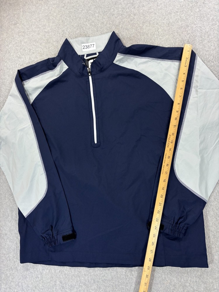 Footjoy Performance Half Zip Long Sleeve Golf Pullover (Men's XL) Blue