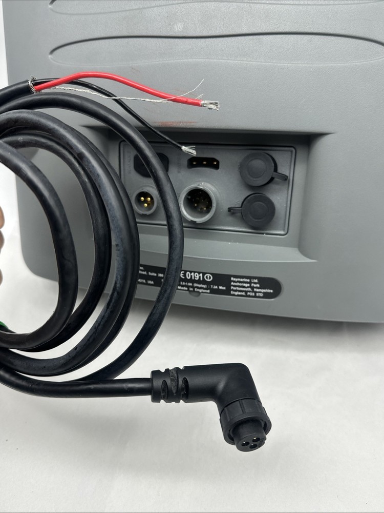 Raymarine C120 Classic Multifunction Display Unit and Power Cable *READ*