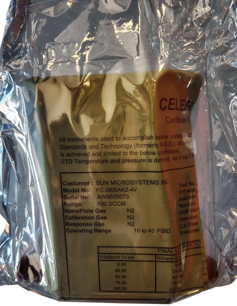 Celerity FC-280SAKZ-4V Mass Flow Controller 100 SCCM