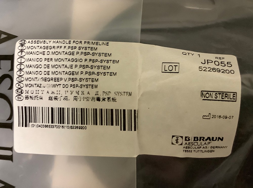 Aesculap Assembly Handle for Primeline | Ref JP055