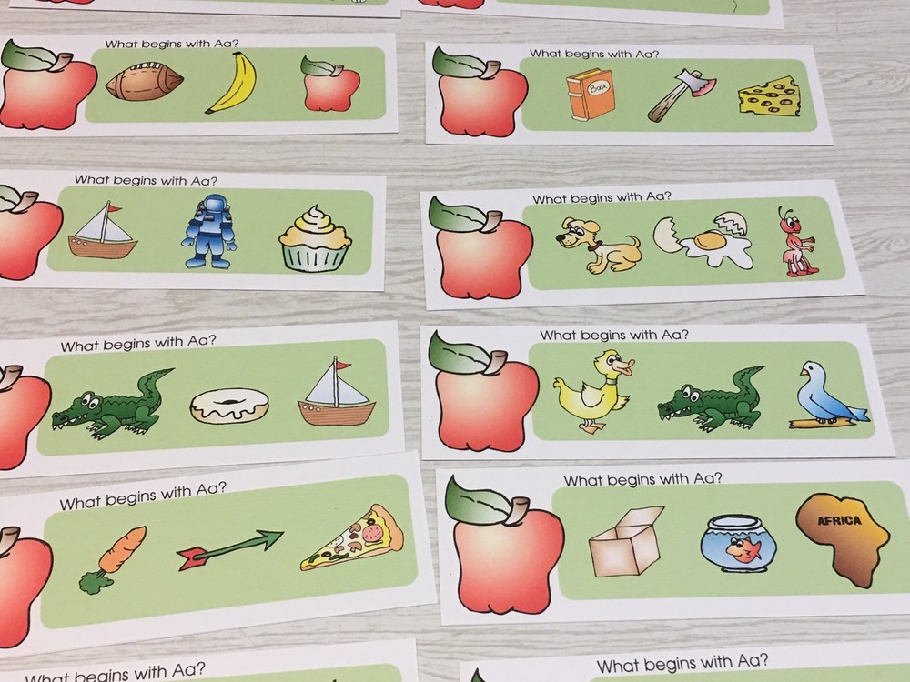 Letter Aa- What Begins With Aa - Laminated Activity Set - Reading Ready