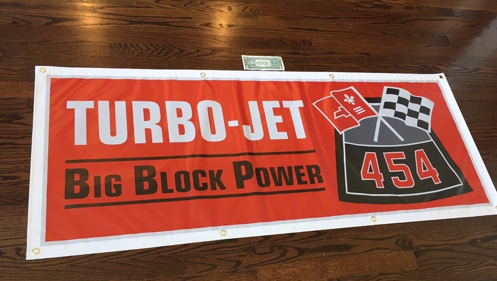454 ENGINE Garage Banner Sign (Large 2’x 5’)