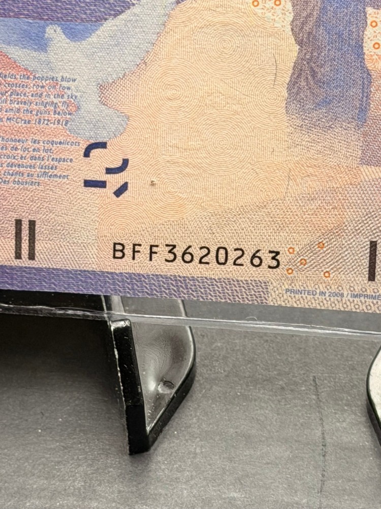 2005 Canada $10 4 DIGIT RADAR GEM UNC+ SN# BFF3620263